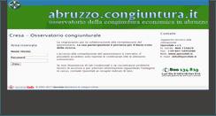 Desktop Screenshot of abruzzo.congiuntura.it