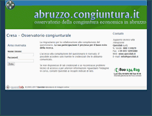 Tablet Screenshot of abruzzo.congiuntura.it