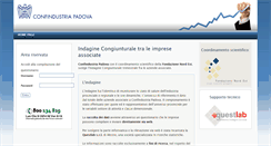 Desktop Screenshot of confindustria.pd.congiuntura.it
