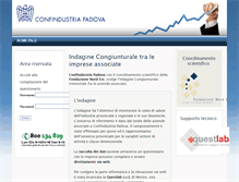Tablet Screenshot of confindustria.pd.congiuntura.it